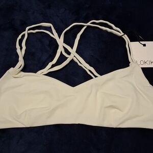 LOKIKI- Elegant Cream Bikini Top